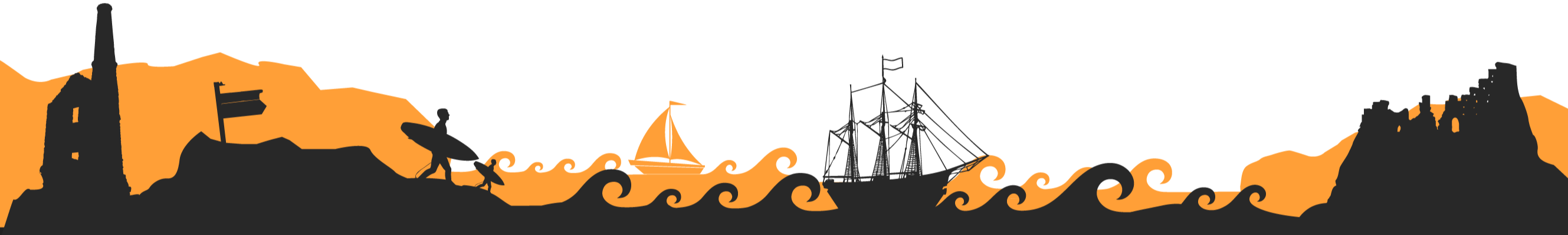 Cornish Tea & Coffee Silhouette