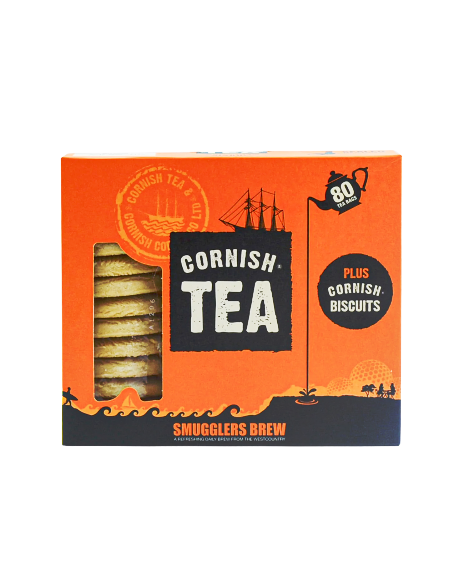 Box of Smugglers Brew Tea & Biscuits