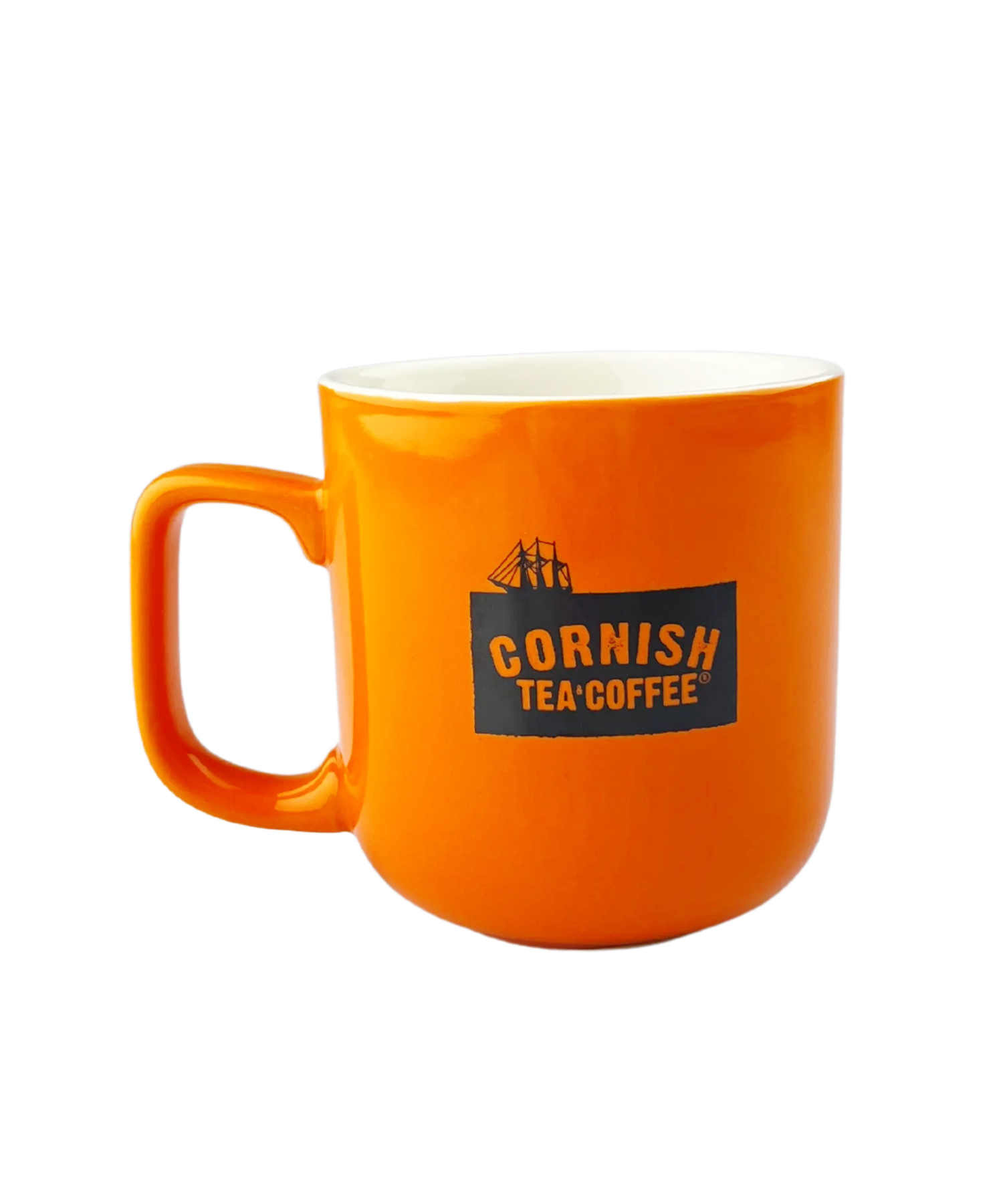 Chunky Orange Cornish Tea & Coffee Mug