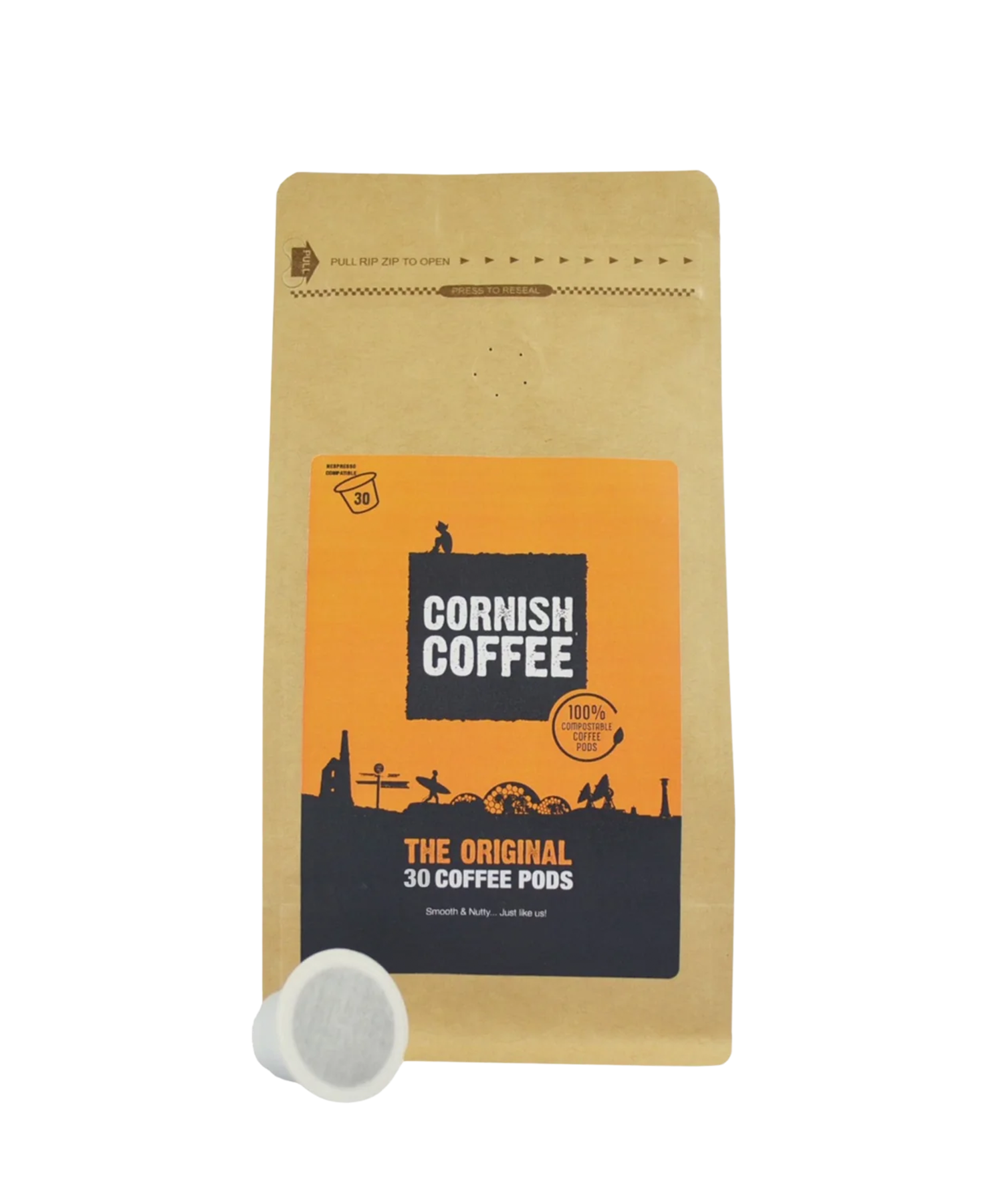Bag of Nespresso Compatible Cornish Coffee Pods